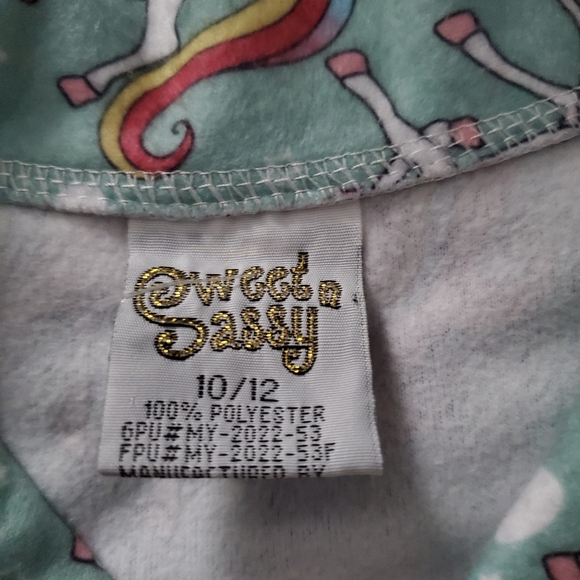 Unicorn Pajama Set/ sleeping set - Picture 2 of 4